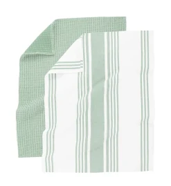 Tiseco Keukendoek Home Studio Combo Smoke Green (Set van 4) - 50 x 70 cm Outlet