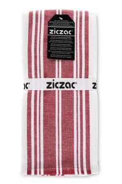 Keukendoek Ziczac Culinary Duo Stripe Red (Set van 3) - 50 x 76 cm
