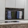 ZicZac Keukendoek Culinary Duo Waffle Washed Indigo (Set van 3) - 50 x 76 cm Sale