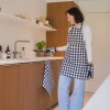 Keukenhandschoen Tiseco Home Studio Gingham Black (Set van 2)