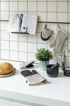 Tiseco Keukenhandschoen Home Studio Sherlock Cable Black (Set van 2) Online