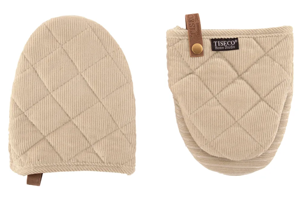 Tiseco Keukenhandschoen Home Studio Velmar Beige (Set van 2) New