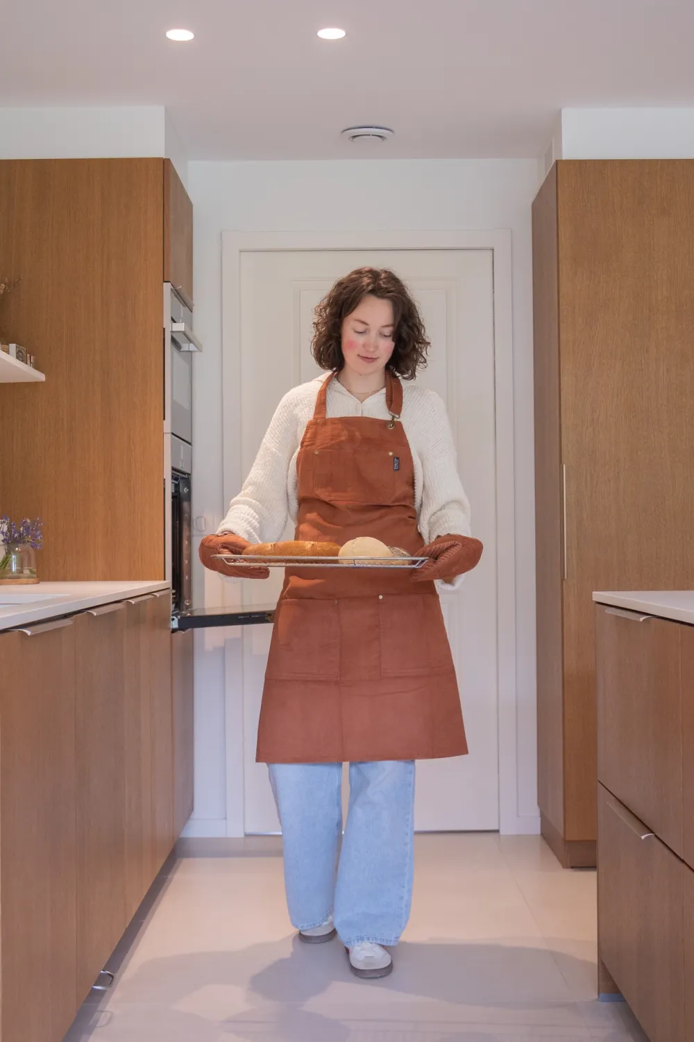 Tiseco Keukenhandschoen Home Studio Velmar Cognac (Set van 2)