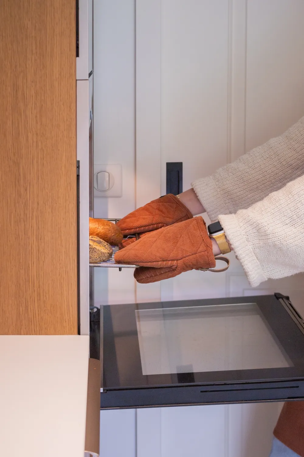 Tiseco Keukenhandschoen Home Studio Velmar Cognac (Set van 2)