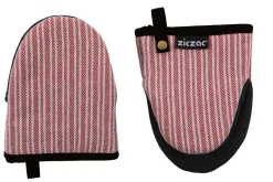 Keukenhandschoen Ziczac Venton Red (Set van 2)