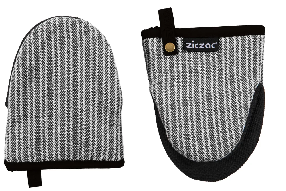 ZicZac Keukenhandschoen Venton Black (Set van 2) Clearance