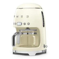 Keukenmachine Set Smeg Filterkoffiemachine DCF02 + Melkopschuimer MFF02 Creme
