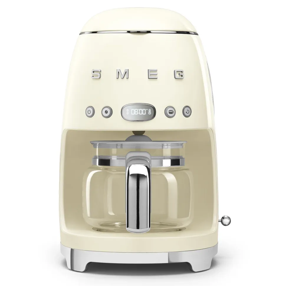 Keukenmachine Set Smeg Filterkoffiemachine DCF02 + Melkopschuimer MFF02 Creme