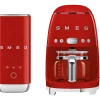 Keukenmachine Set Smeg Filterkoffiemachine DCF02 + Melkopschuimer MFF02 Rood