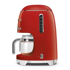 Keukenmachine Set Smeg Filterkoffiemachine DCF02 + Melkopschuimer MFF02 Rood