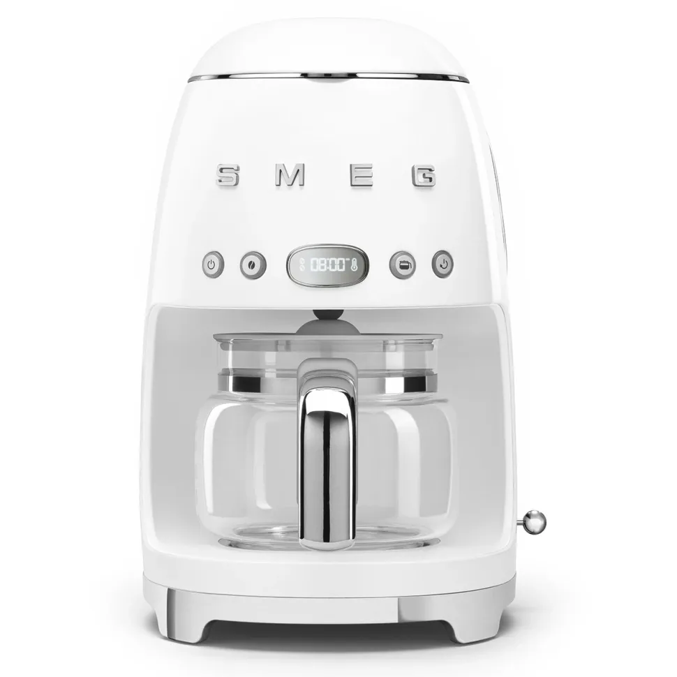 Keukenmachine Set Smeg Filterkoffiemachine DCF02 + Melkopschuimer MFF02 Wit
