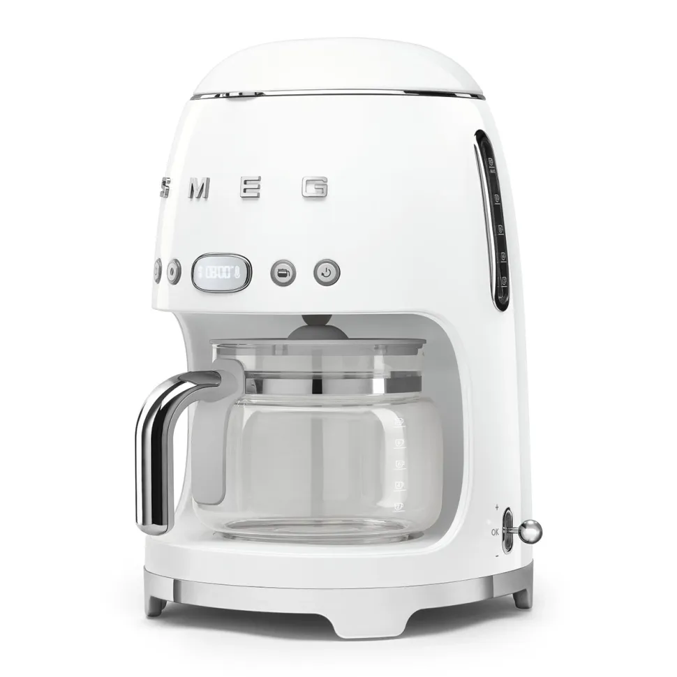 Keukenmachine Set Smeg Filterkoffiemachine DCF02 + Melkopschuimer MFF02 Wit