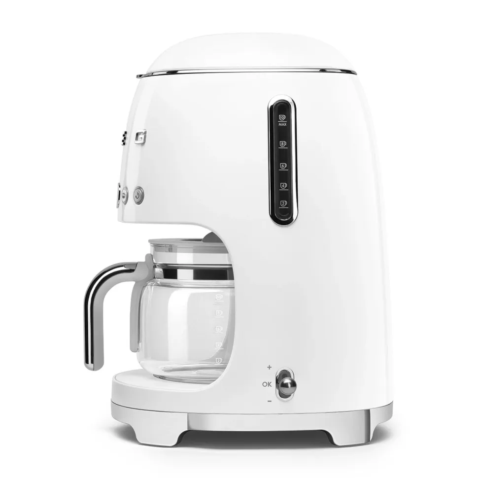 Keukenmachine Set Smeg Filterkoffiemachine DCF02 + Melkopschuimer MFF02 Wit