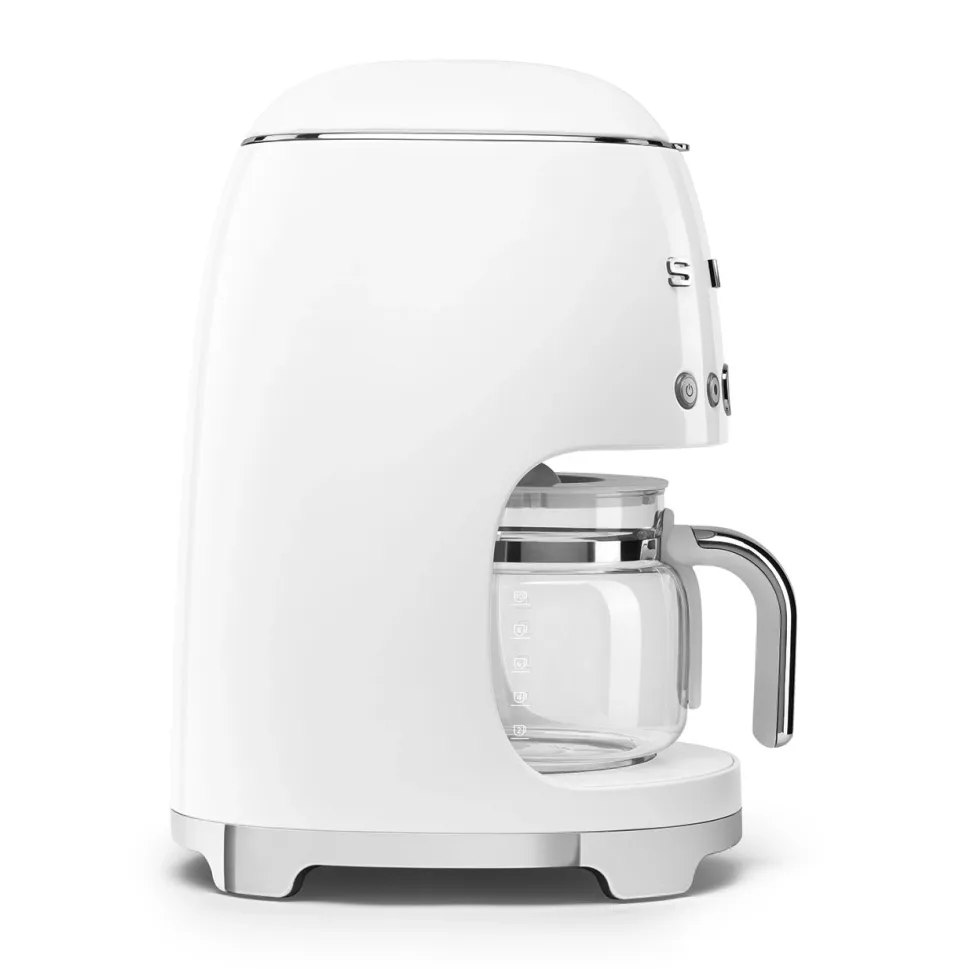 Keukenmachine Set Smeg Filterkoffiemachine DCF02 + Melkopschuimer MFF02 Wit