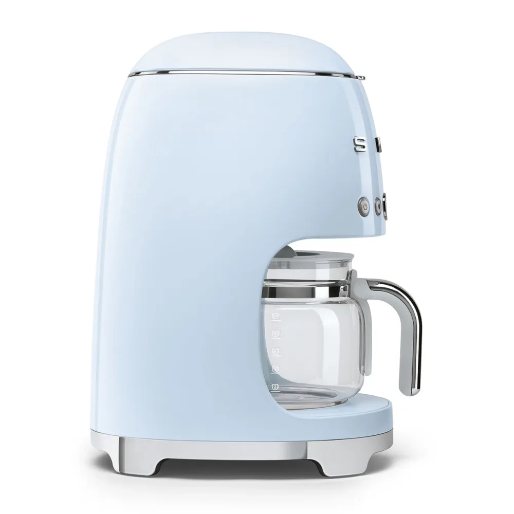 Smeg Keukenmachine Set Filterkoffiemachine DCF02 + Melkopschuimer MFF02 Pastelblauw Sale