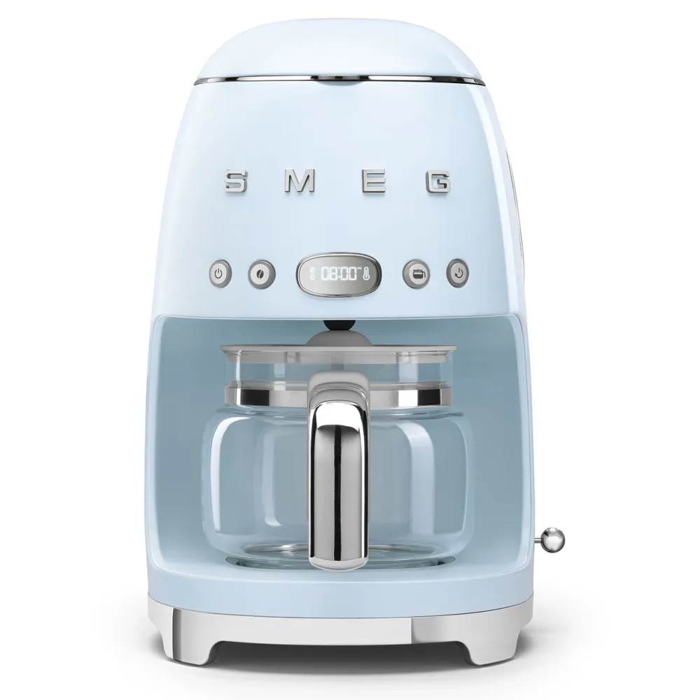 Smeg Keukenmachine Set Filterkoffiemachine DCF02 + Melkopschuimer MFF02 Pastelblauw Sale