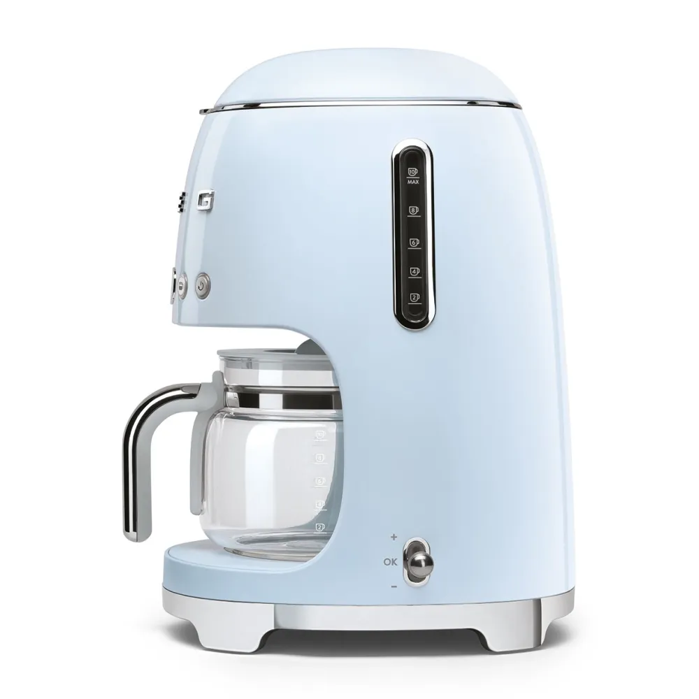 Smeg Keukenmachine Set Filterkoffiemachine DCF02 + Melkopschuimer MFF02 Pastelblauw Sale