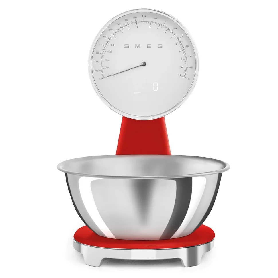 Keukenmachine Set Smeg Keukenmachine SMF05 + Weegschaal KSF01 Rood