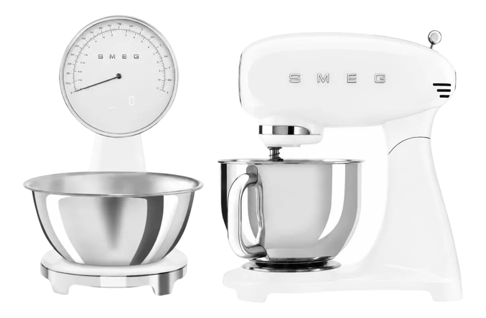 Keukenmachine Set Smeg Keukenmachine SMF05 + Weegschaal KSF01 Wit