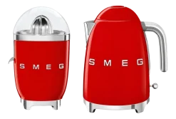 Keukenmachine Set Smeg Waterkoker KLF03 + Citruspers CJF11 Rood