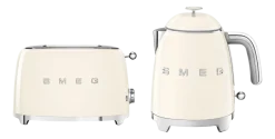 Smeg Keukenmachine Set Waterkoker KLF05 + Broodrooster TSF01 Creme New