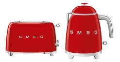Smeg Keukenmachine Set Waterkoker KLF05 + Broodrooster TSF01 Rood Clearance