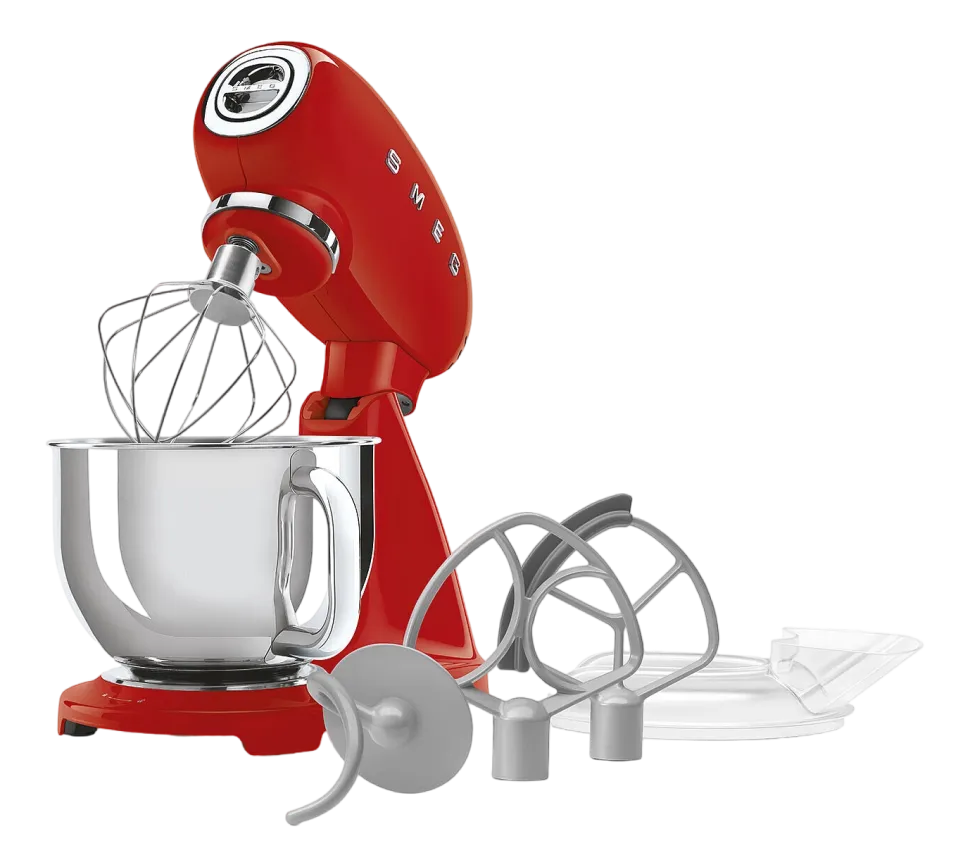 Keukenmachine Smeg SMF05RDEU 50's Style Rood