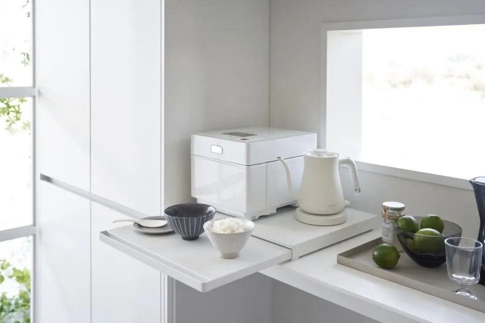 Keukenplateau en Lade Yamazaki Tower White White