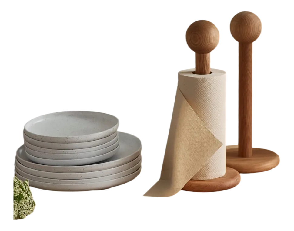 Keukenrolhouder Bolia Pit Paper Oiled Oak 35,5 cm