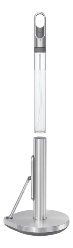 Keukenrolhouder Simplehuman Met Pomp Geborsteld Staal