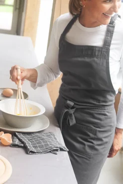 Walra Keukenschort Cook with Happiness Off Black Best