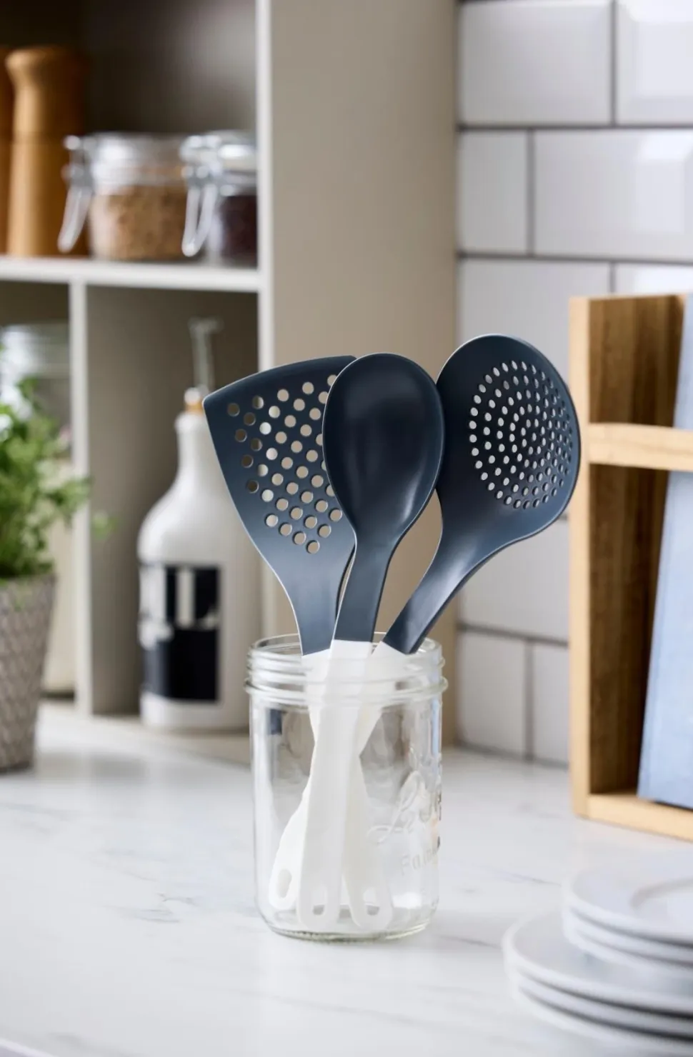 Keukenset Rosti 2 Optima White Nylon (Set van 3)