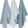 Keukenset Walra Dry Cubes Uni, Stripes & Blocks Jeans Blauw (Set van 3)
