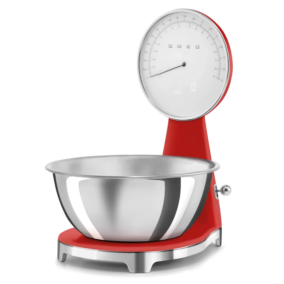Keukenweegschaal Smeg KSF01RDWW 50s Style Rood