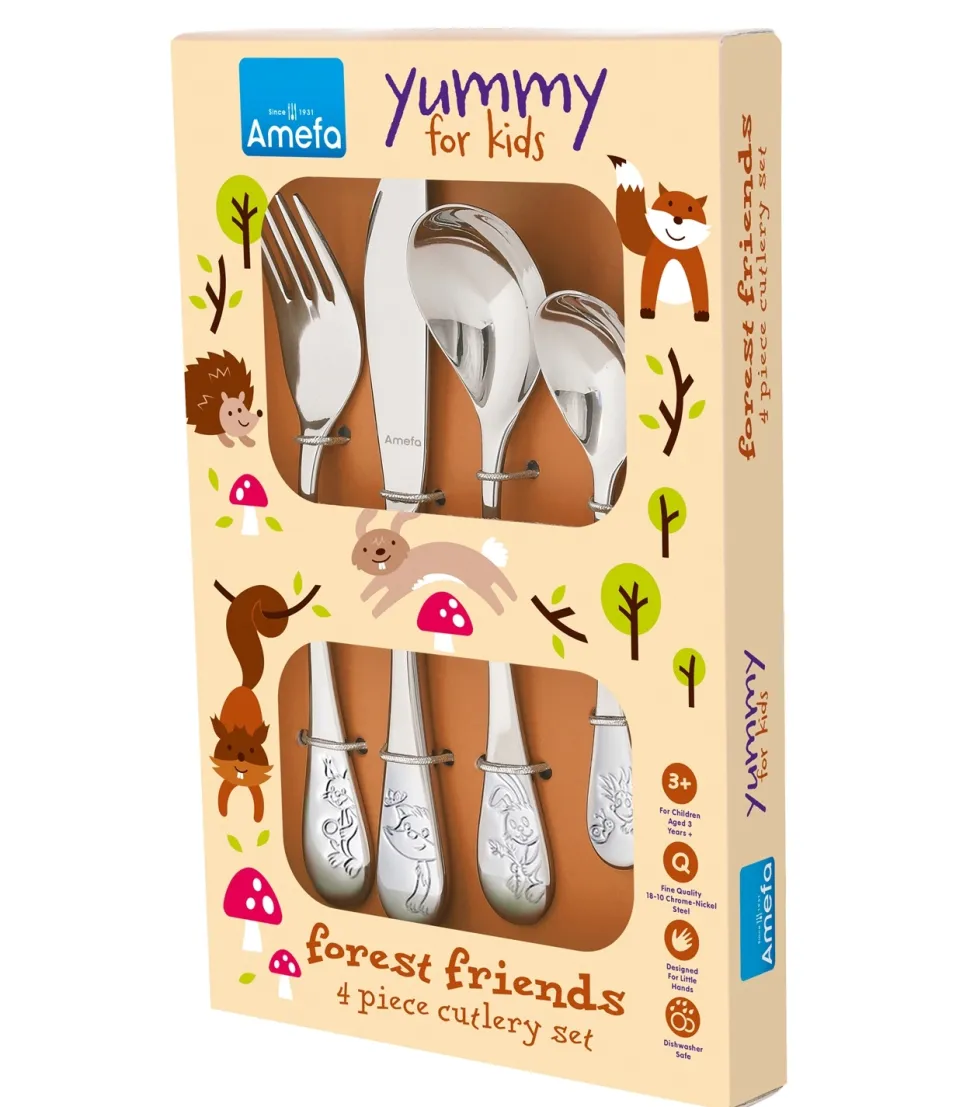 Kinderbestekset Amefa Forest Friends (4-delig)