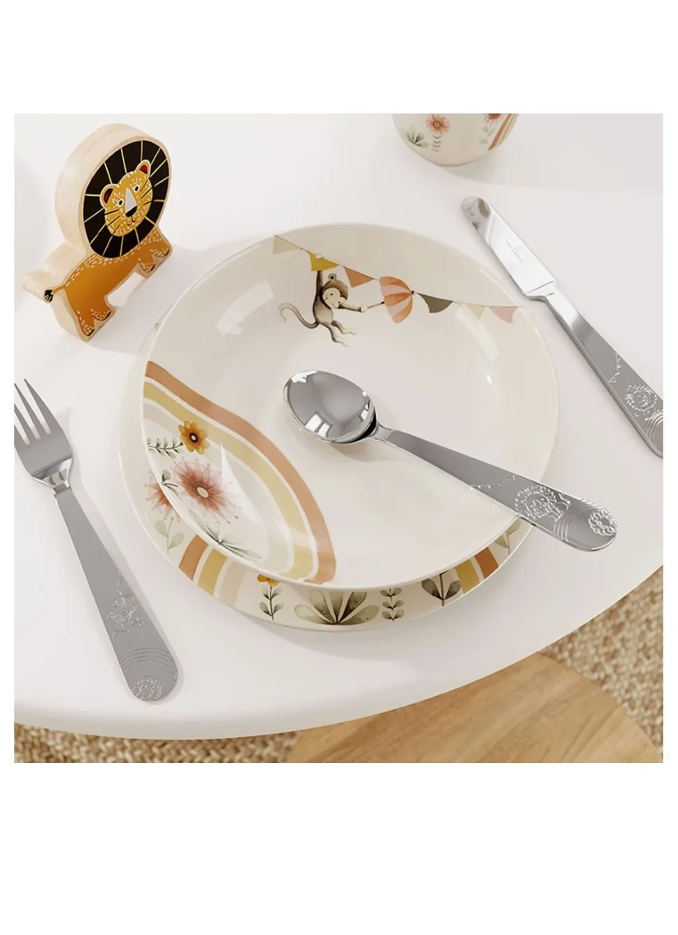 Kinderbestekset Villeroy & Boch Roar like a Lion Zilver