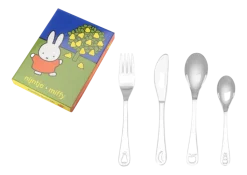 Kinderbestekset Zilverstad Nijntje Fruit Zilver (4-Delig)