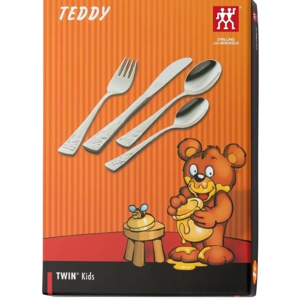Kinderbestekset Zwilling Teddy (4-Delig)