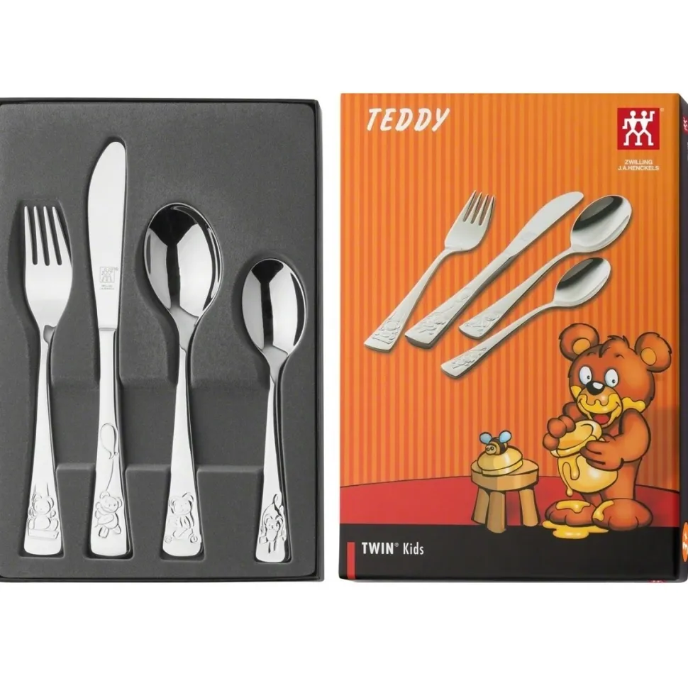 Kinderbestekset Zwilling Teddy (4-Delig)
