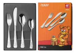 Kinderbestekset Zwilling Teddy RVS (4-Delig)