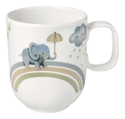 Kindermok Villeroy & Boch Walk like an Elephant Wit 280ml (Set van 6)