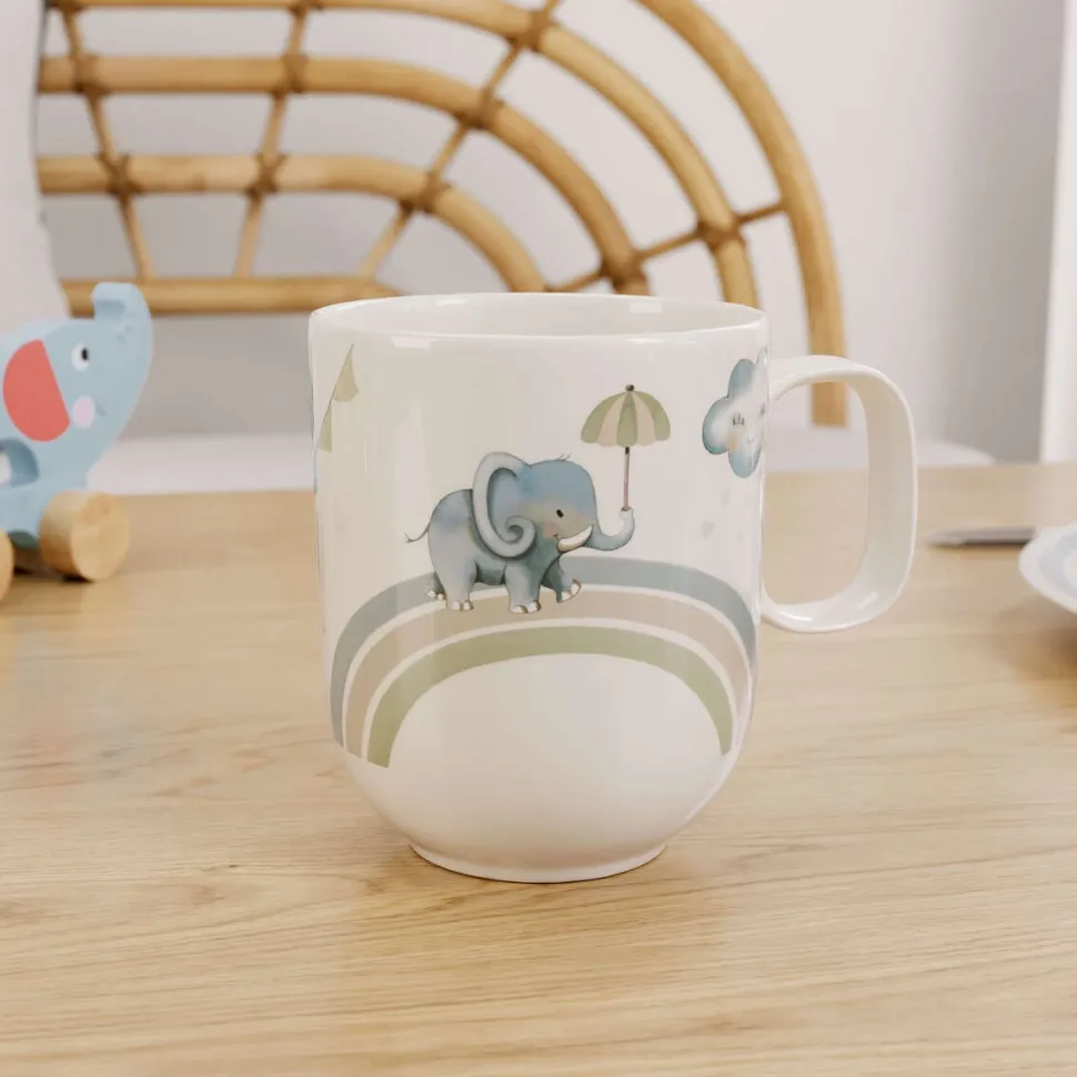 Kindermok Villeroy & Boch Walk like an Elephant Wit 280ml (Set van 6)