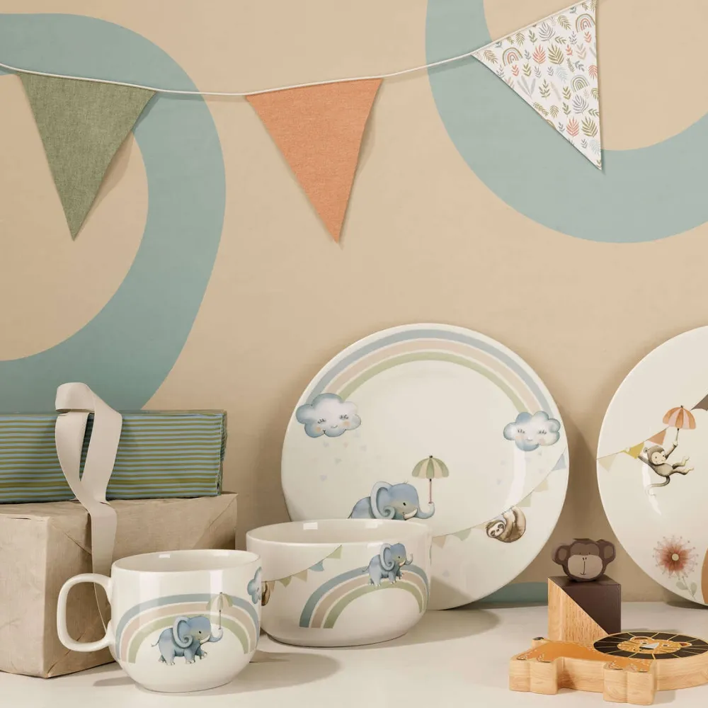 Villeroy & Boch Kindermok Walk like an Elephant Wit 170ml (Set van 6) Hot