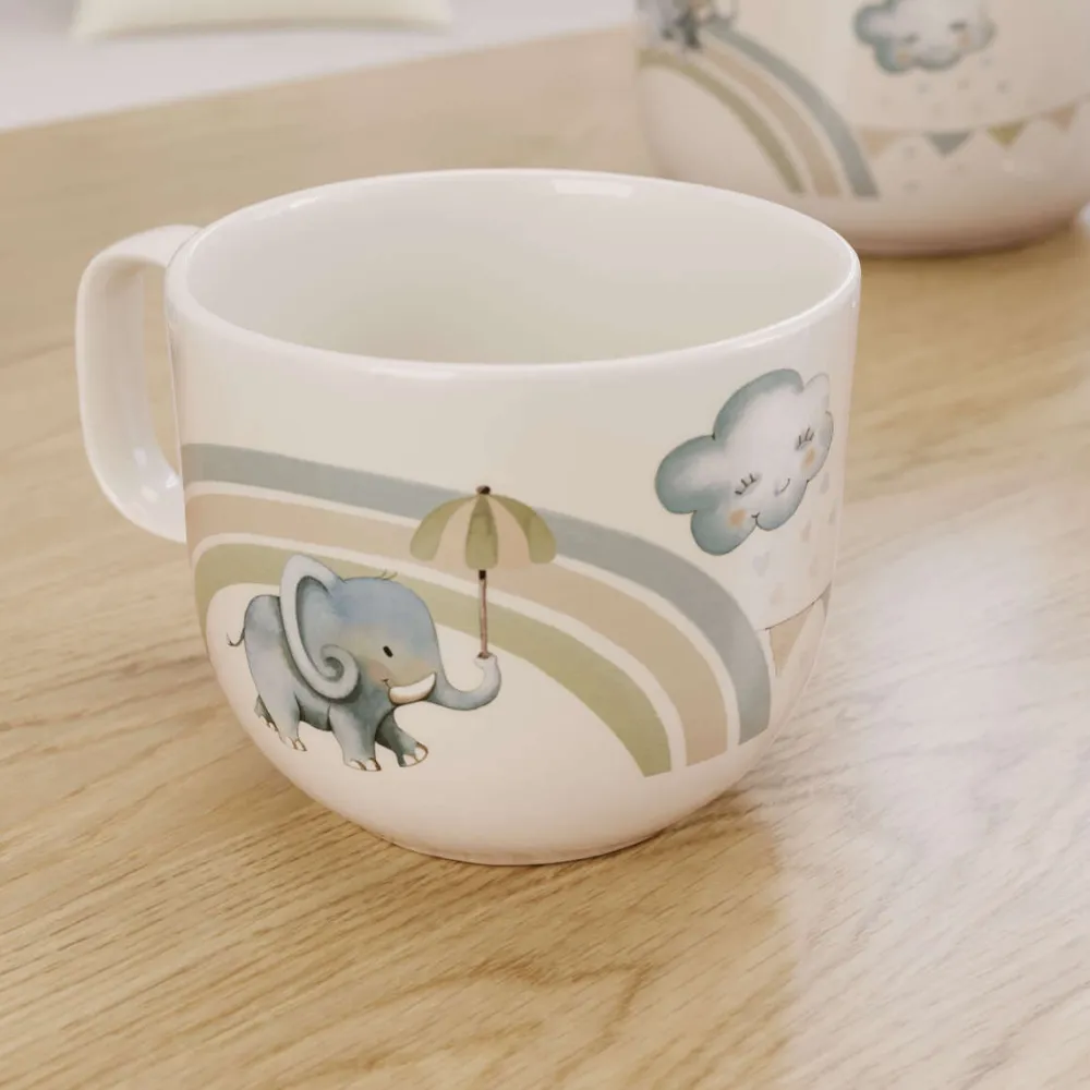 Villeroy & Boch Kindermok Walk like an Elephant Wit 170ml (Set van 6) Hot