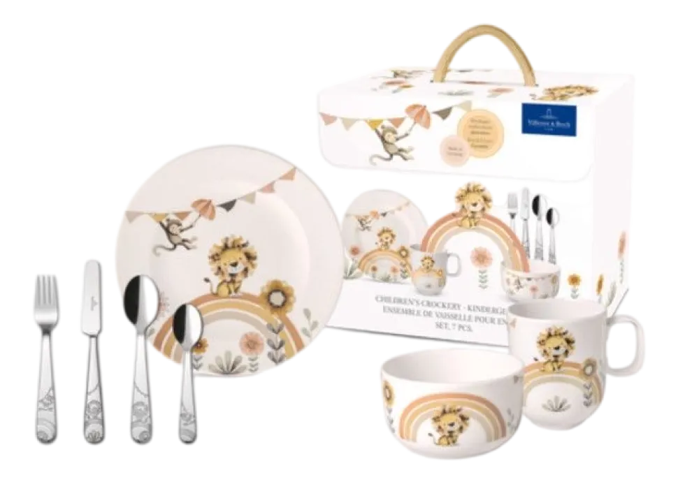 Kinderservies Villeroy & Boch Roar like a Lion Wit (7-delig)