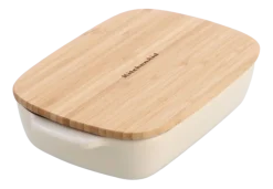 Kleine Ovenschaal Met Deksel KitchenAid Almond Cream