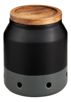 Cole and Mason Knoflookhouder Cole & Mason Elmdon Ceramic Black/Grey New