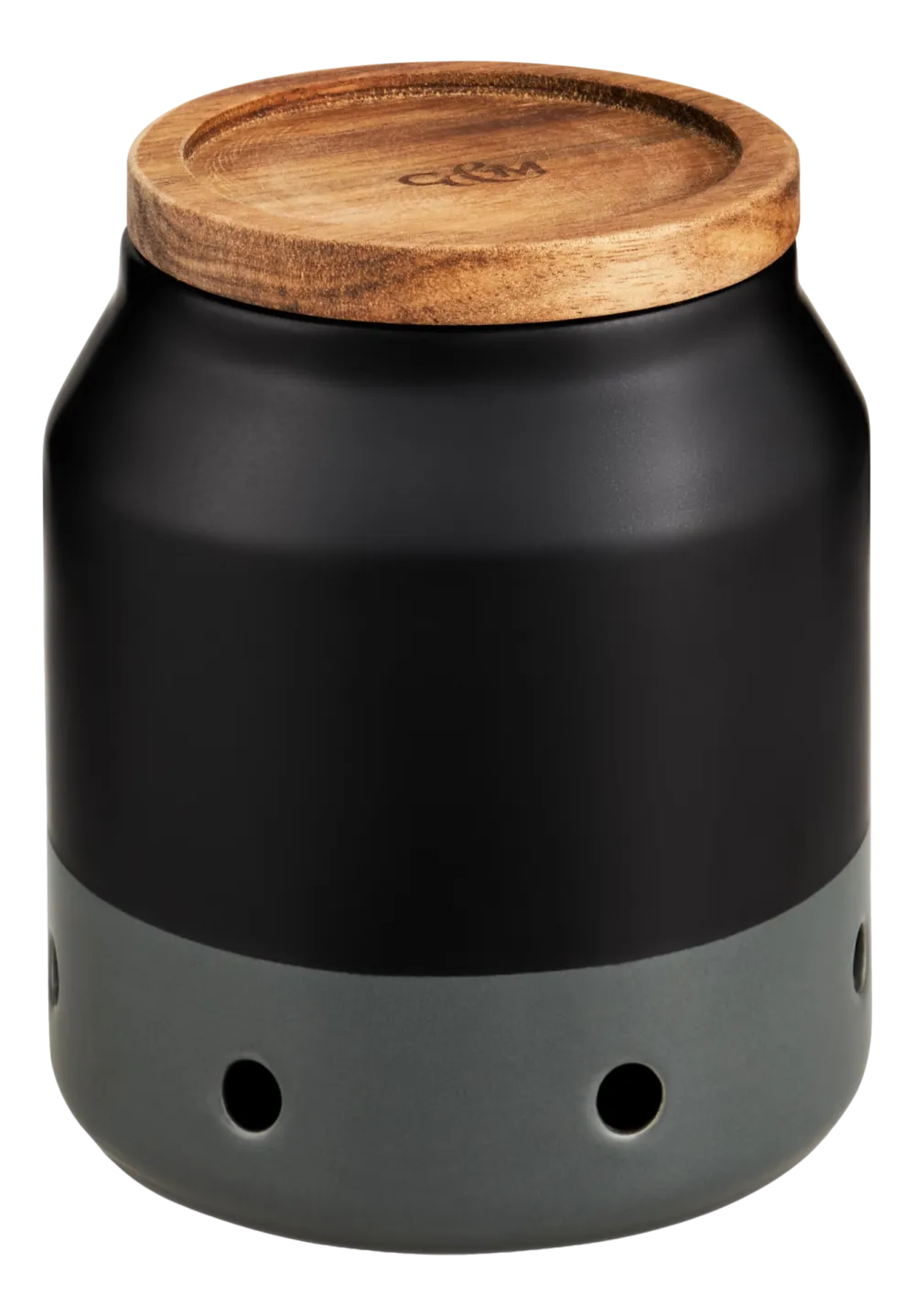 Cole and Mason Knoflookhouder Cole & Mason Elmdon Ceramic Black/Grey New