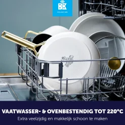 Koekenpan BK Sublime Cream White Met Keramische Antikleeflaag 28 cm