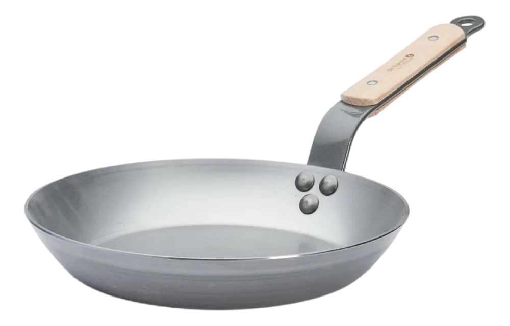 De Buyer Koekenpan Mineral B Houten Steel 24 cm Hot